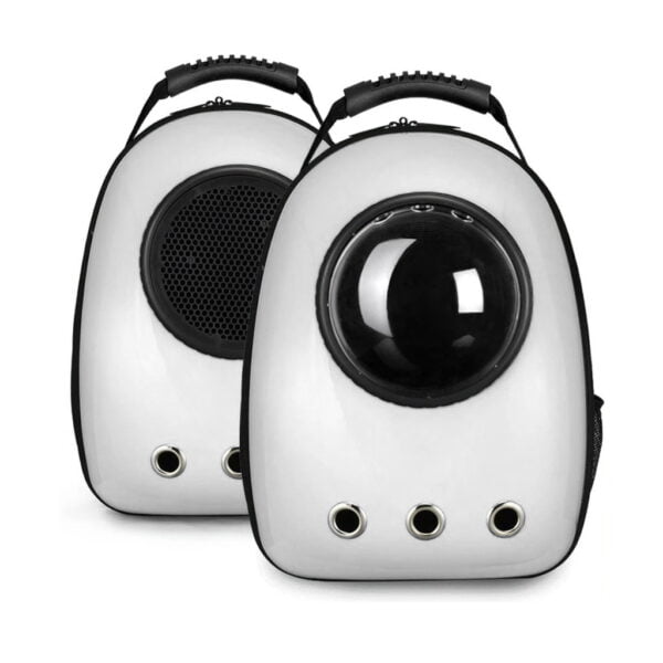 white space capsule cat backpack